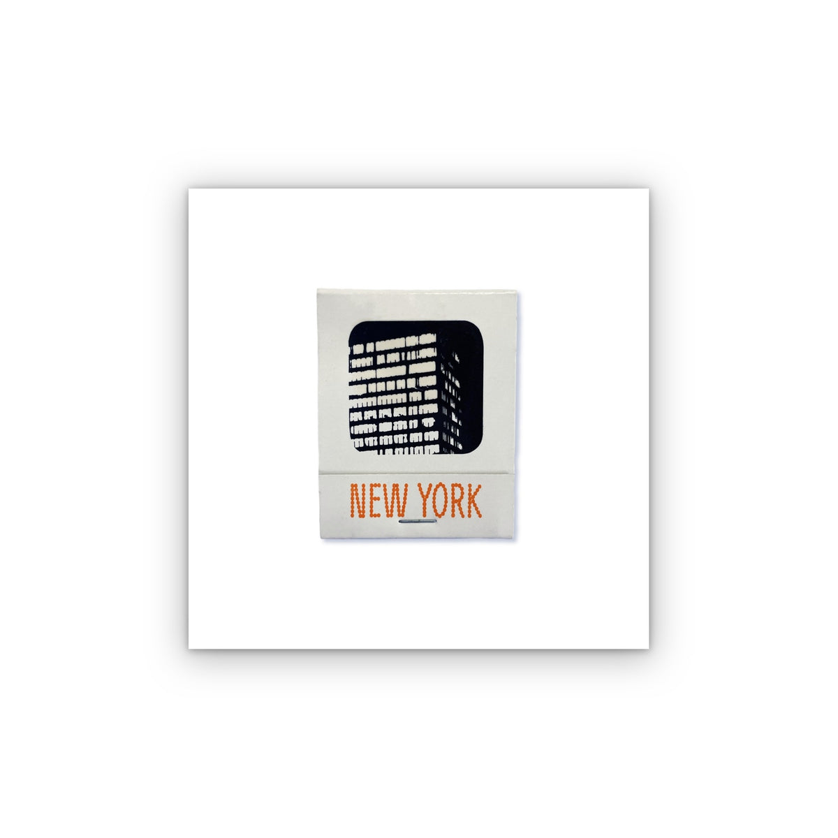 New York matchbook print, unframed