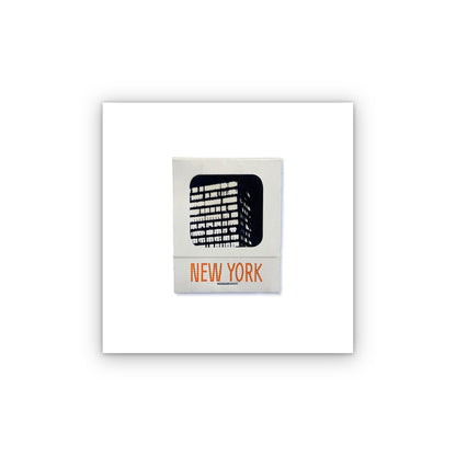New York matchbook print, unframed