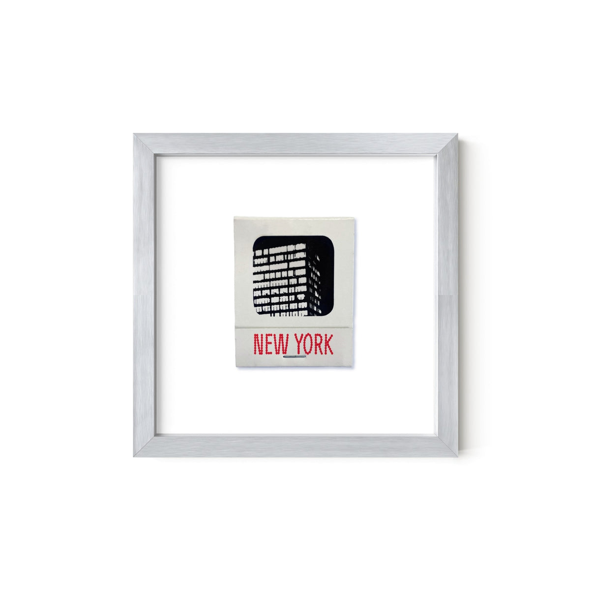 New York Vintage Matchbook Art Print – Red