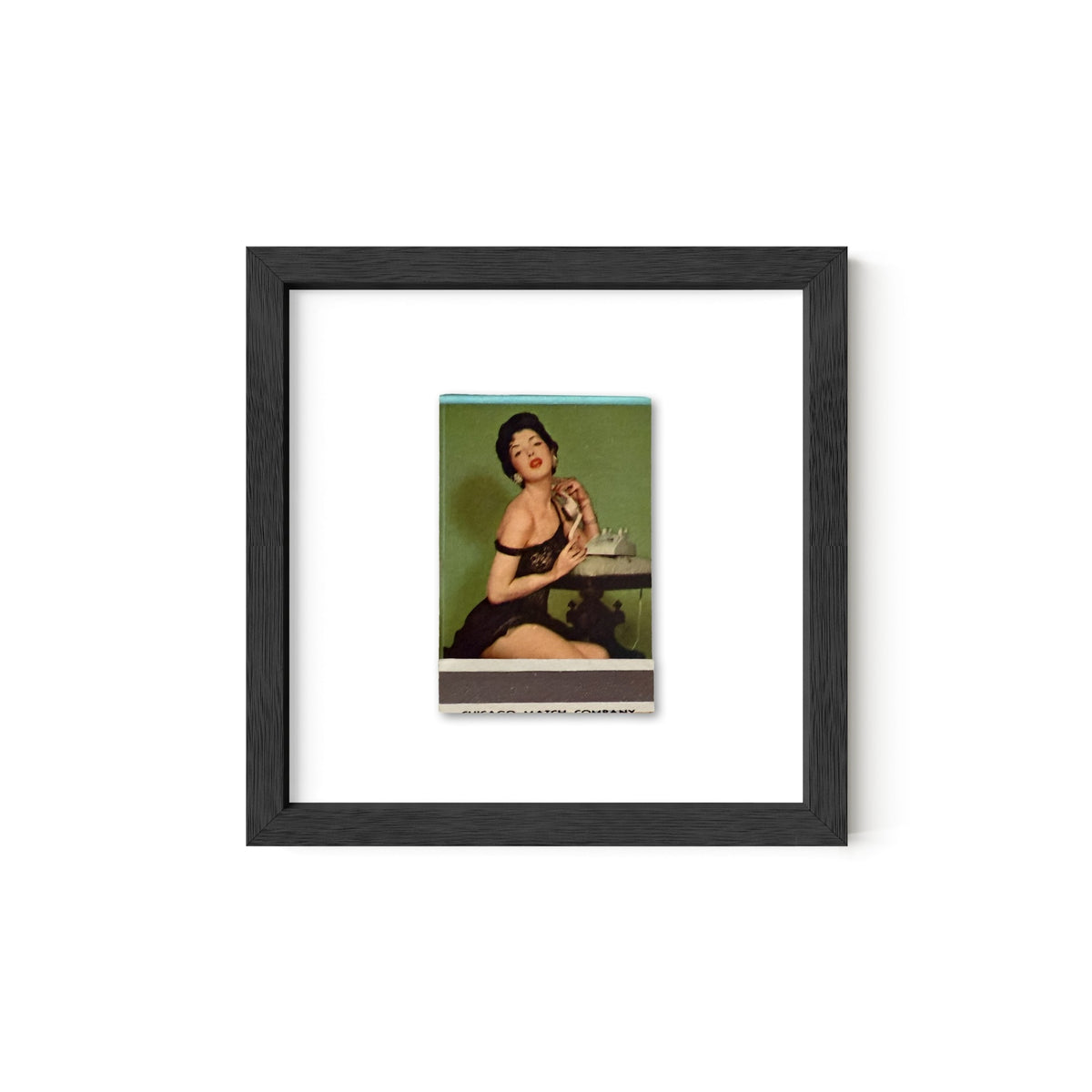 Party Line Vintage Pin-Up Matchbook Art Print – Front Only