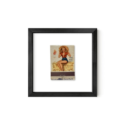 That Ain't Hay Vintage Pin-Up Matchbook Art Print – Front Only