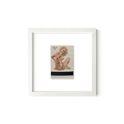 Losing Her Spots Vintage Pin-Up Matchbook Art Print – Front Only