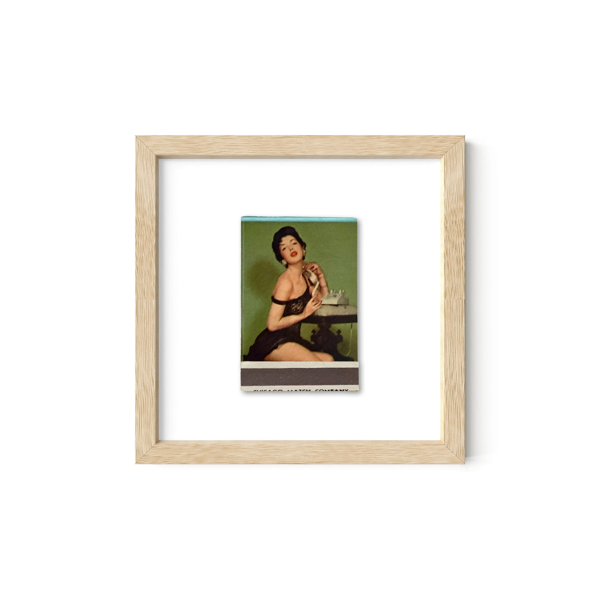 Party Line Vintage Pin-Up Matchbook Art Print – Front Only