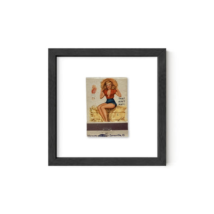 That Ain't Hay Vintage Pin-Up Matchbook Art Print – Front Only