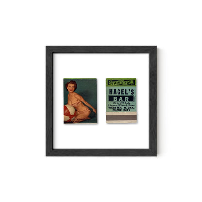 Beach Ball Beauty Vintage Pin-Up Matchbook Art Print – Front & Back