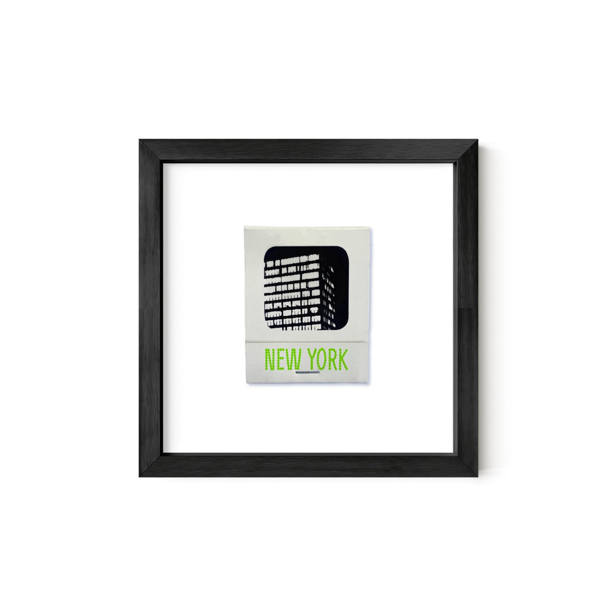 New York Vintage Matchbook Art Print – Green
