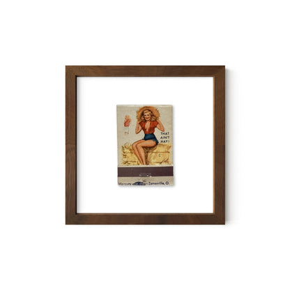 That Ain't Hay Vintage Pin-Up Matchbook Art Print – Front Only