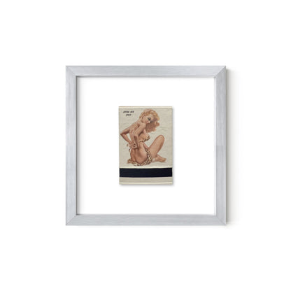 Losing Her Spots Vintage Pin-Up Matchbook Art Print – Front Only
