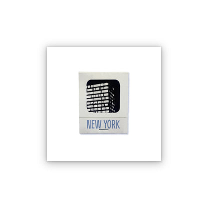 New York matchbook print, unframed
