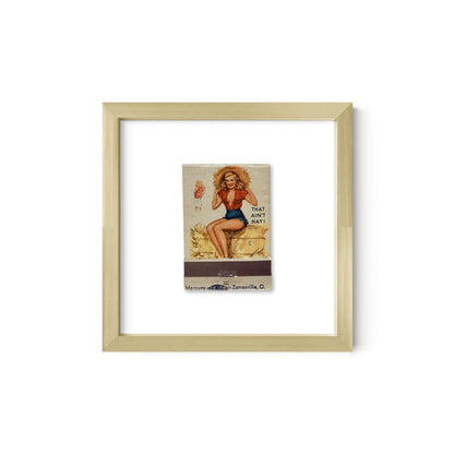That Ain't Hay Vintage Pin-Up Matchbook Art Print – Front Only