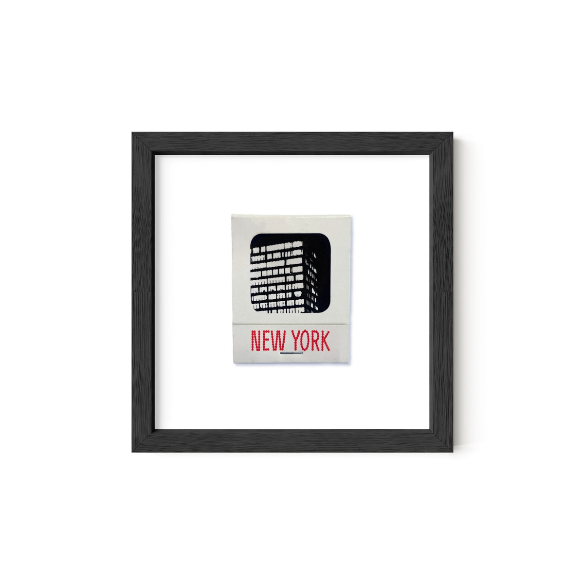New York Vintage Matchbook Art Print – Red