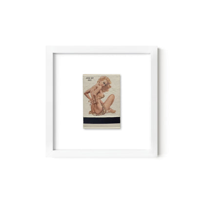 Losing Her Spots Vintage Pin-Up Matchbook Art Print – Front Only