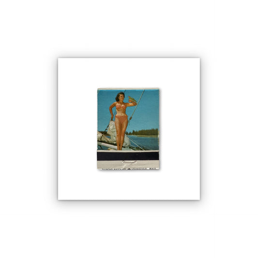 Sail Away matchbook print, unframed