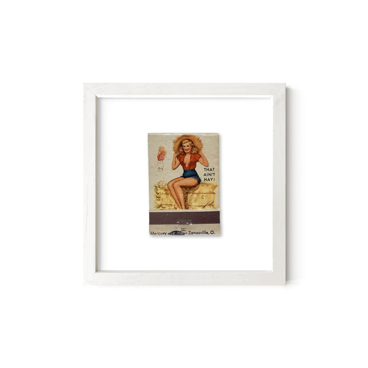 That Ain't Hay Vintage Pin-Up Matchbook Art Print – Front Only