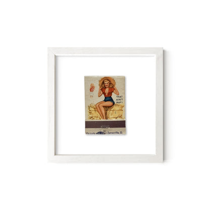 That Ain't Hay Vintage Pin-Up Matchbook Art Print – Front Only