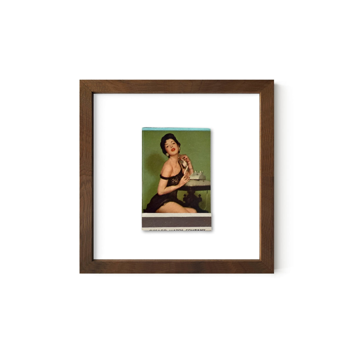 Party Line Vintage Pin-Up Matchbook Art Print – Front Only