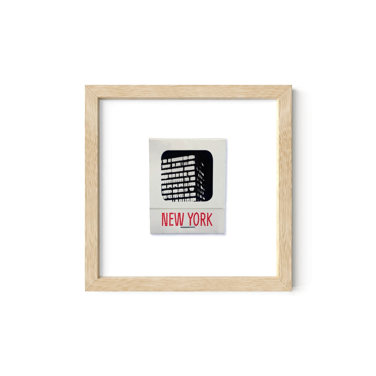 New York Vintage Matchbook Art Print – Red
