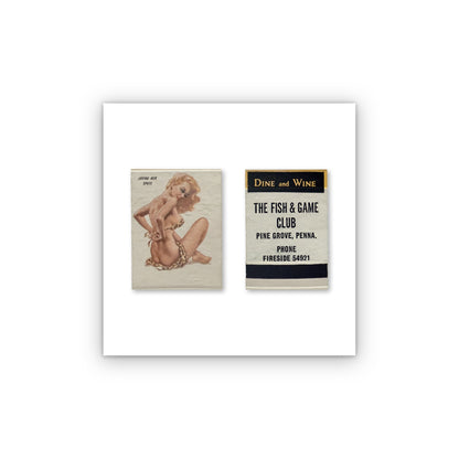 Losing Her Spots matchbook print, unframed