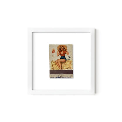 That Ain't Hay Vintage Pin-Up Matchbook Art Print – Front Only