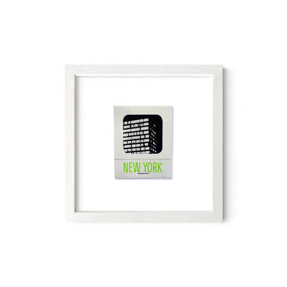 New York Vintage Matchbook Art Print – Green