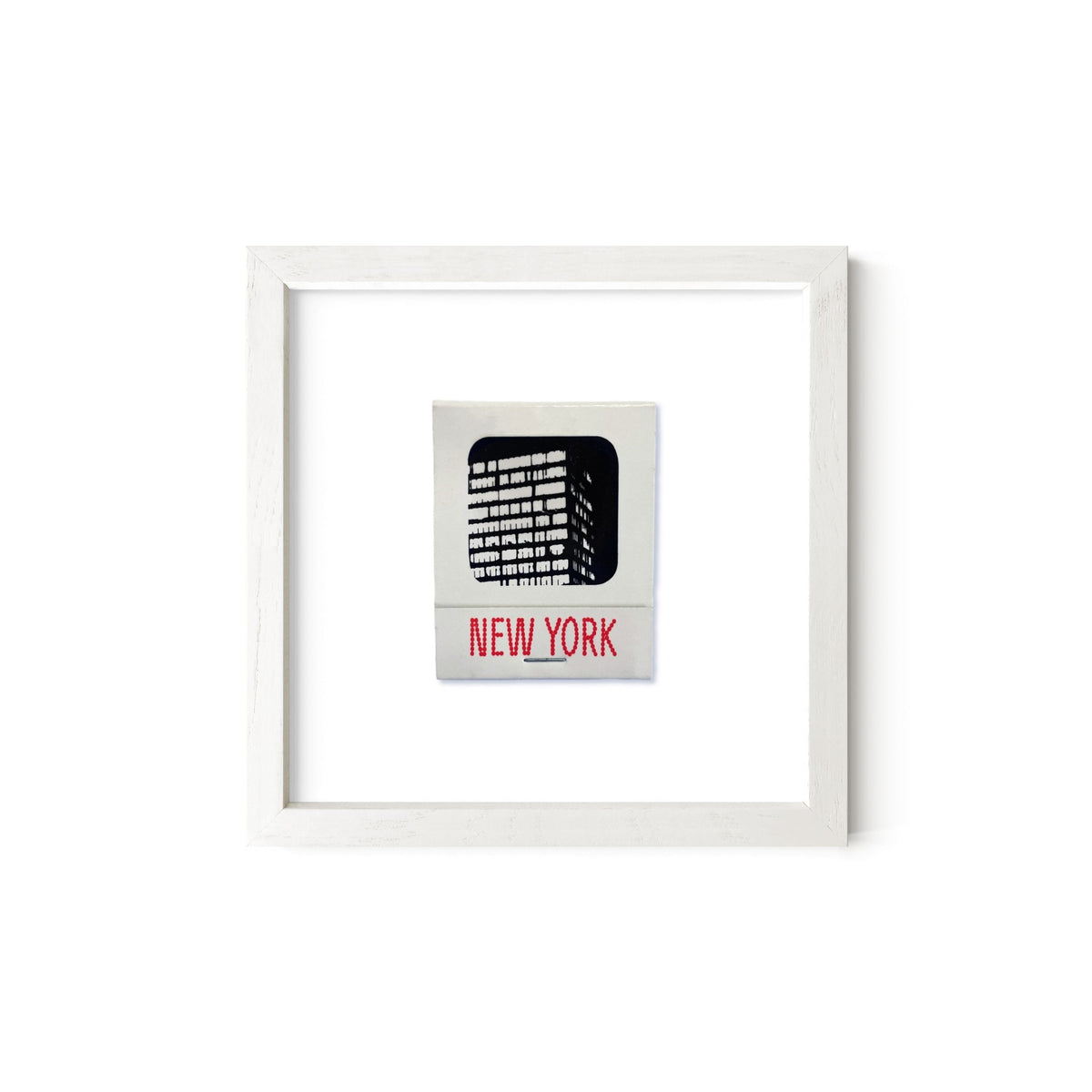 New York Vintage Matchbook Art Print – Red