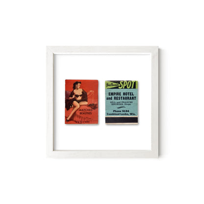 Matched Beauties Vintage Pin-Up Matchbook Art Print – Front & Back