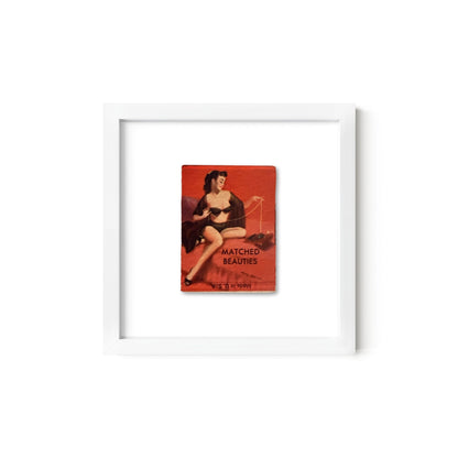 Matched Beauties Vintage Pin-Up Matchbook Art Print – Front Only