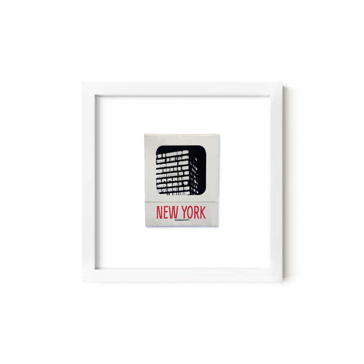 New York Vintage Matchbook Art Print – Red