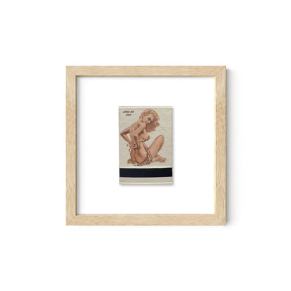 Losing Her Spots Vintage Pin-Up Matchbook Art Print – Front Only