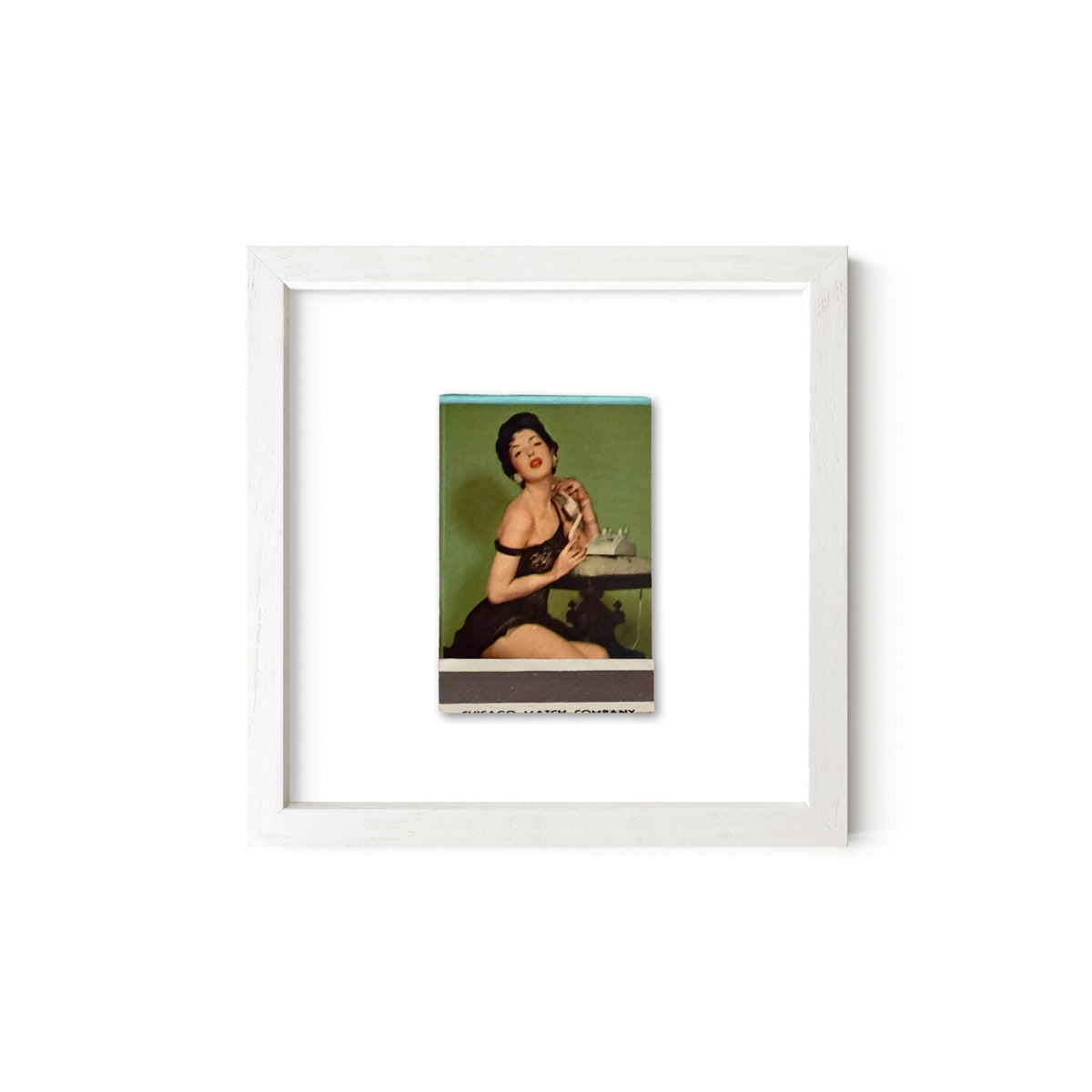 Party Line Vintage Pin-Up Matchbook Art Print – Front Only