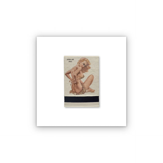 Losing Her Spots matchbook print, unframed