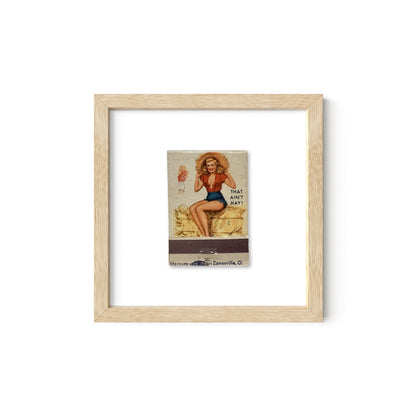 That Ain't Hay Vintage Pin-Up Matchbook Art Print – Front Only