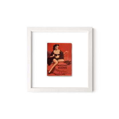 Matched Beauties Vintage Pin-Up Matchbook Art Print – Front Only