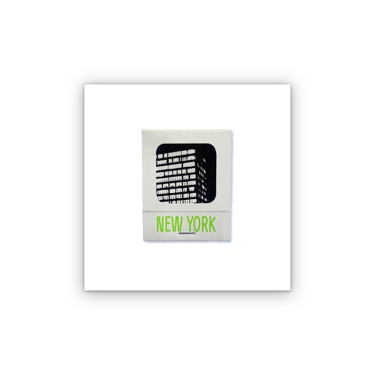 New York matchbook print, unframed