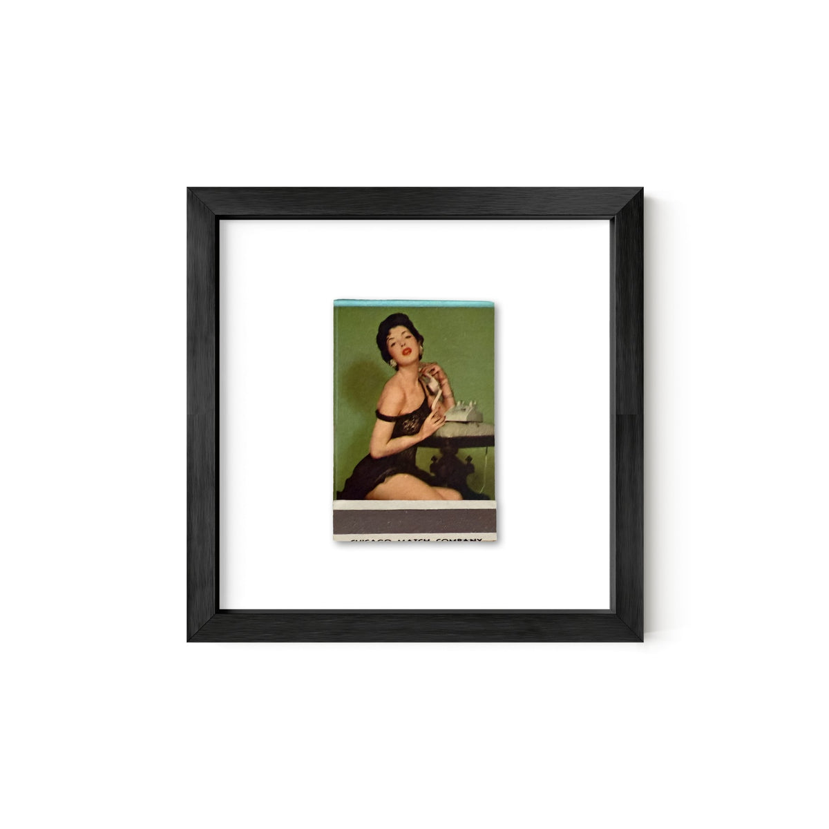Party Line Vintage Pin-Up Matchbook Art Print – Front Only