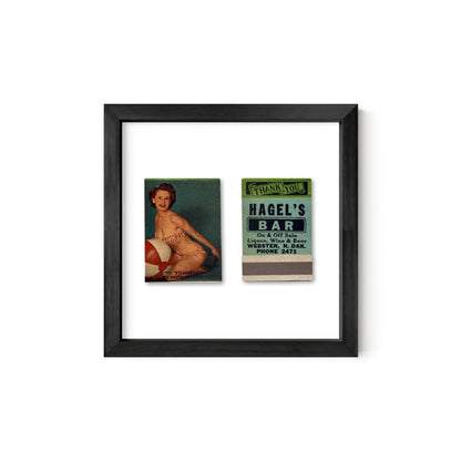 Beach Ball Beauty Vintage Pin-Up Matchbook Art Print – Front & Back