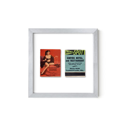Matched Beauties Vintage Pin-Up Matchbook Art Print – Front & Back