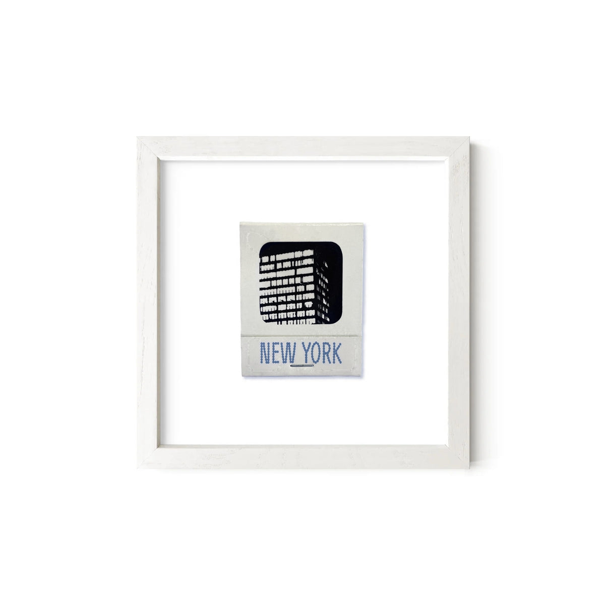 New York matchbook print, White Oak frame