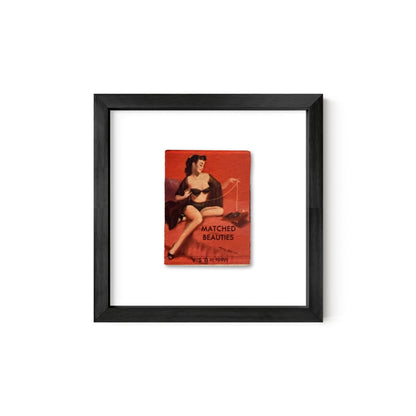 Matched Beauties Vintage Pin-Up Matchbook Art Print – Front Only
