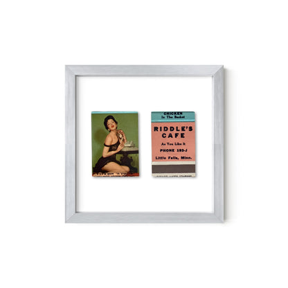 Party Line Vintage Pin-Up Matchbook Art Print – Front & Back